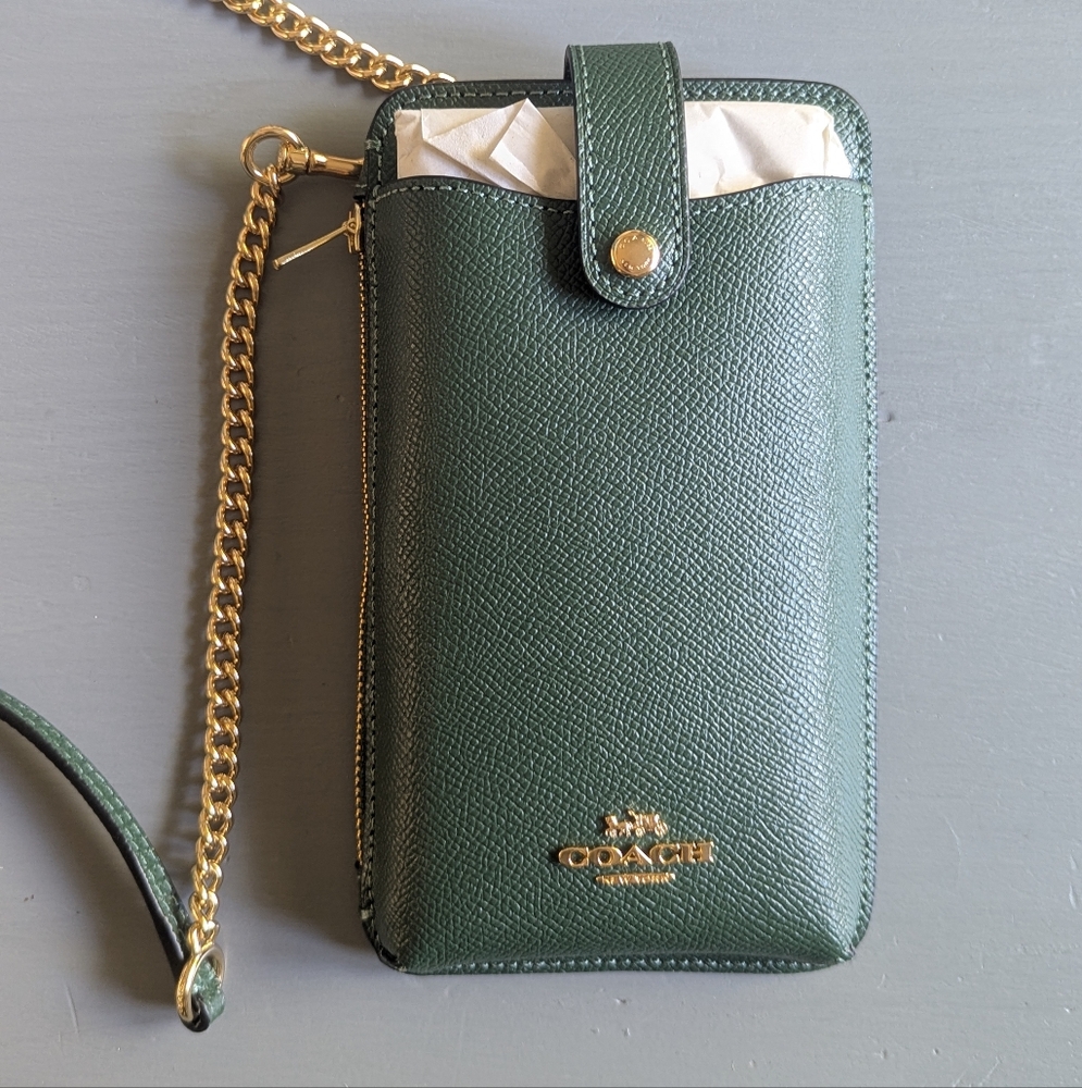 Coach Green Crossbody Wallet